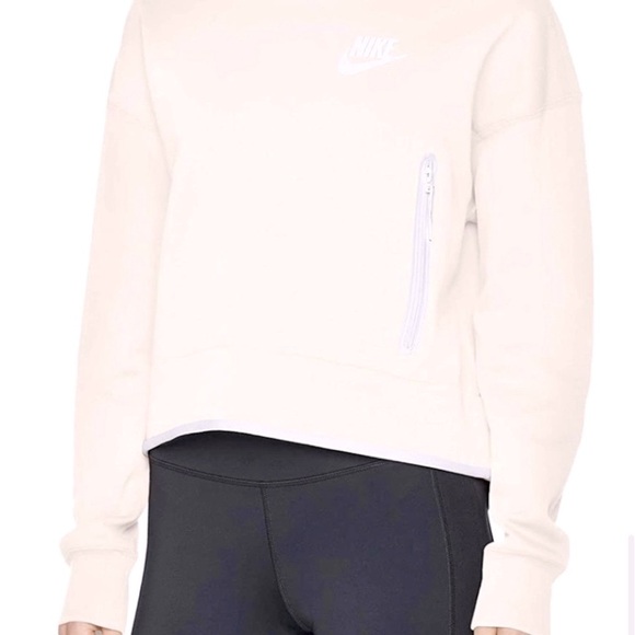 NIKE Tech Fleece 
Sweatshirt, white and light pink - Picture 5 of 7